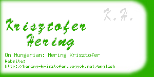 krisztofer hering business card